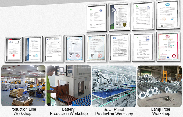 BOSUN led solar powered street light Brief Info