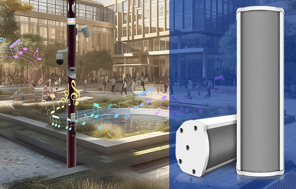 Gebosun smart pole for smart city speaker