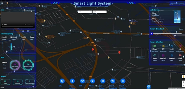 Gebosun smart pole manufacturers control system