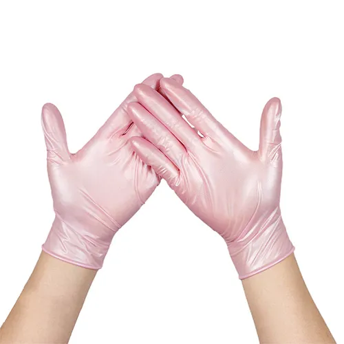 cheap pink nitrile gloves for housework best blend waterproof comfort grip nitrile glove