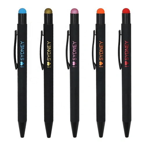 Super September New Matching Colorful  Laser Logo Soft Stylus Pen