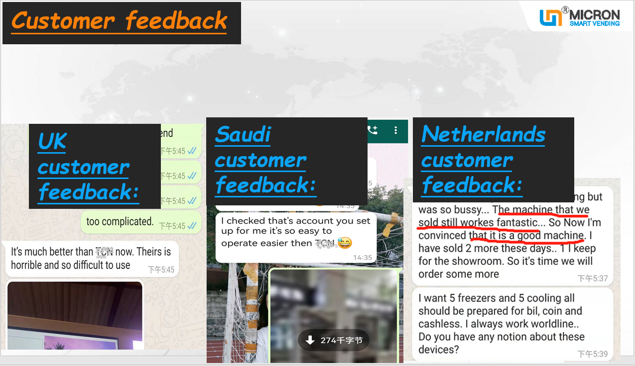 customer feedback of Cupcake Vending Machine with automatic elevator system
