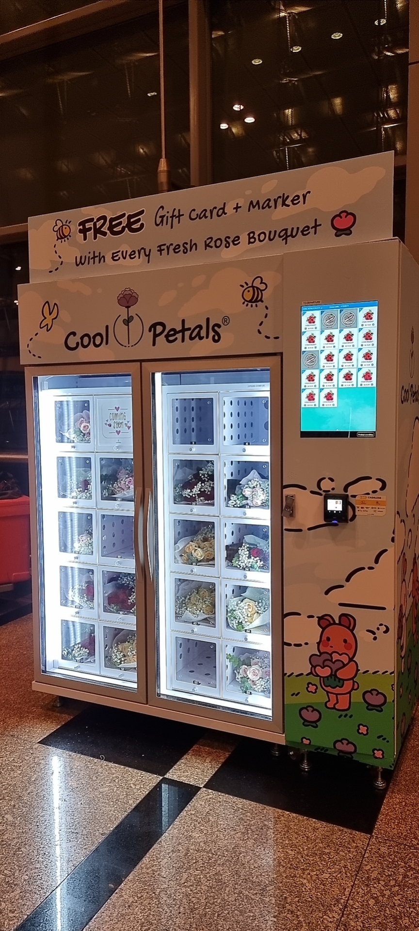24/7 Unmanned Flower Store Combo Cooling Locker Machine