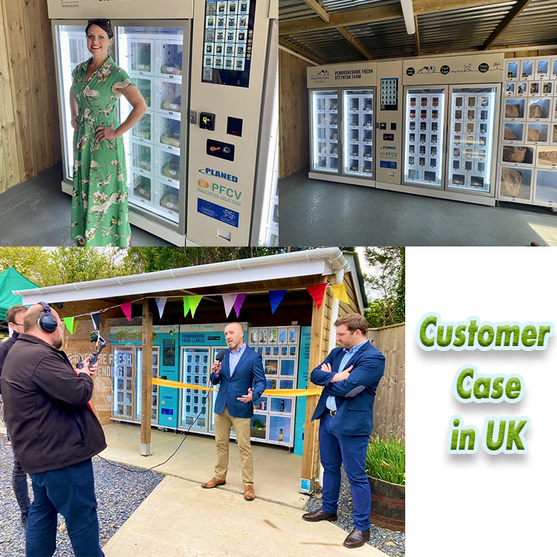 free-match locker vending machine for selling farm produce in the UK