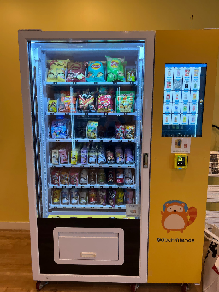 Fresh Salad Fruit Desserts Vending Machine with Pusher Slots Card Reader for Dining Hall Shopping Mall in USA