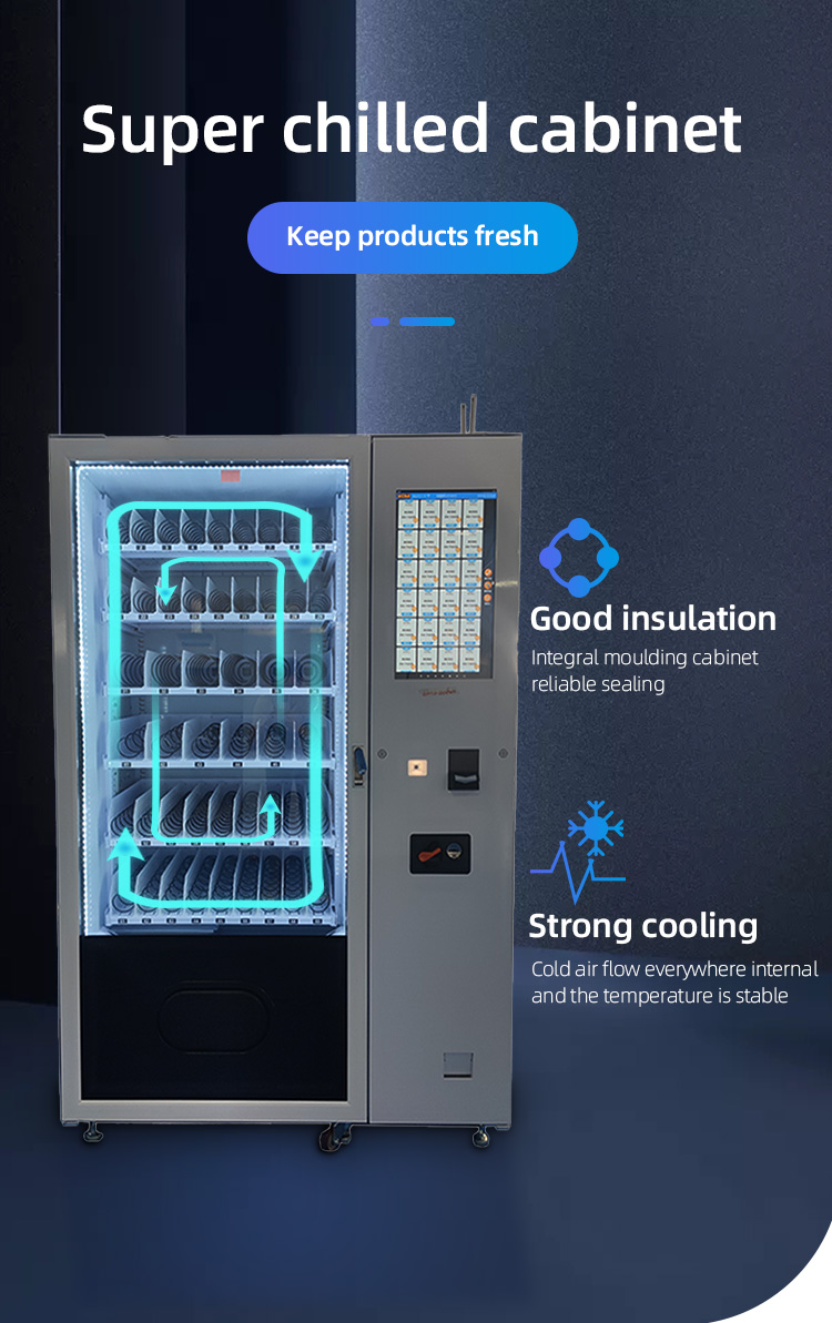 WEIMI Age Verification Vending Machine with good insulation and strong cooling keep products fresh