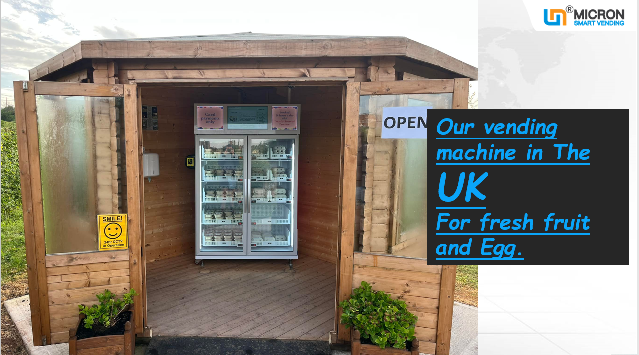 Custom Big Capacity Cold Drink Ice Cream Vending Machine Smart Fridge with Card Reader in UK