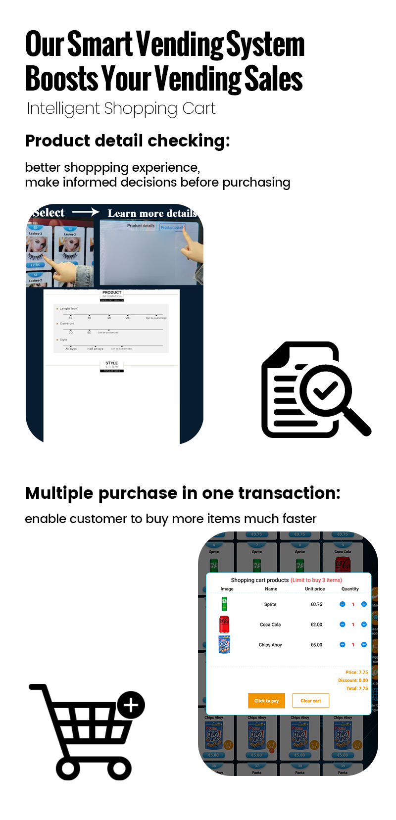 Vending Machine with Card Reader with Housing for Snack Drink, have smart vending system, boosts your vending sales