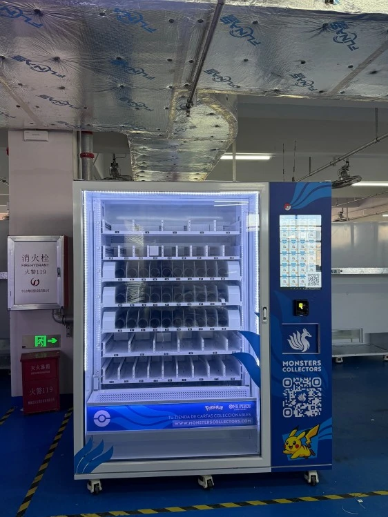 Pokémon Card Machine Booster Pack Dispenser with Cashless Payment to Sell Bulk Pokemon Cards in Thailand