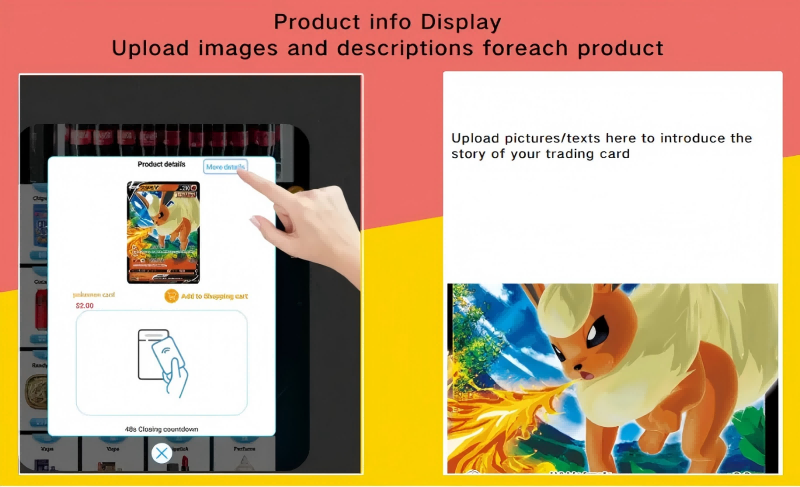 Pokemon TCG Vending Machine for Sale Pikachu Toys Cards
