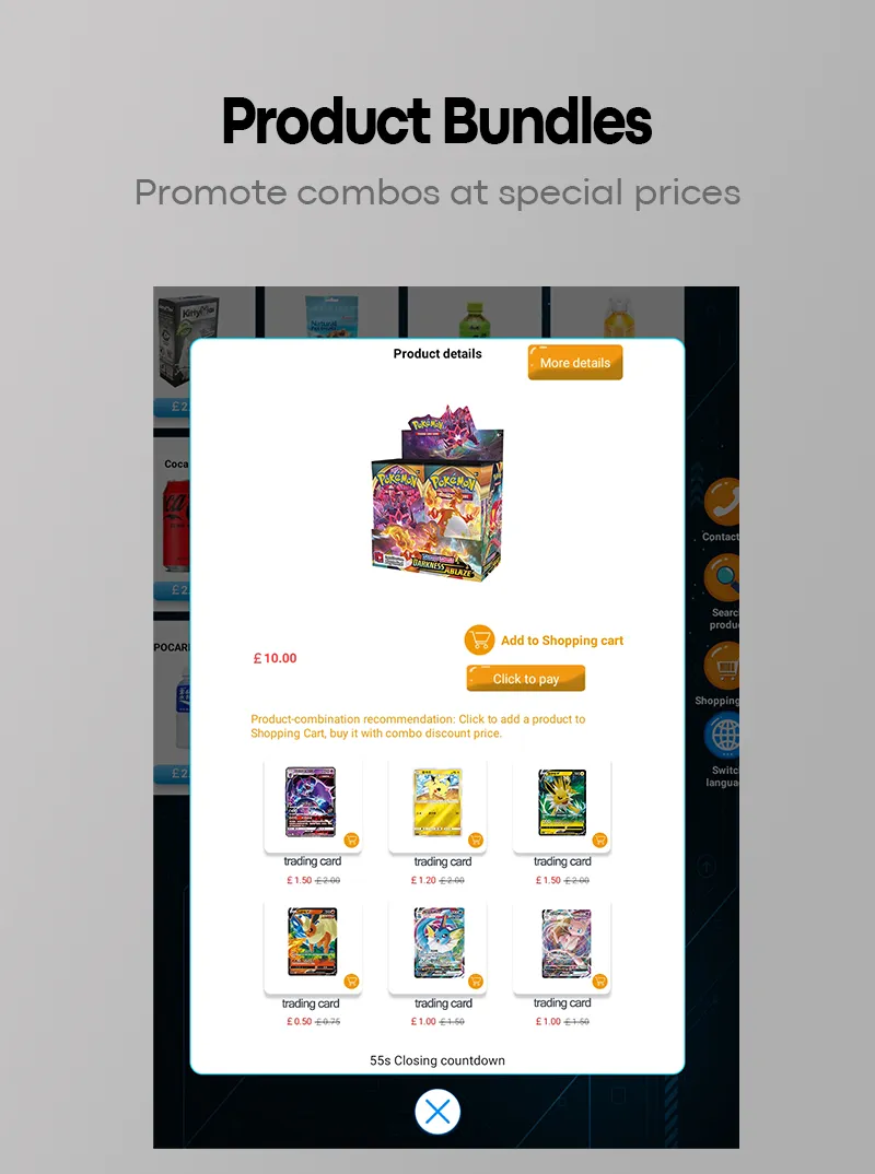 Pokemon TCG Vending Machine for Sale Pikachu Toys Cards