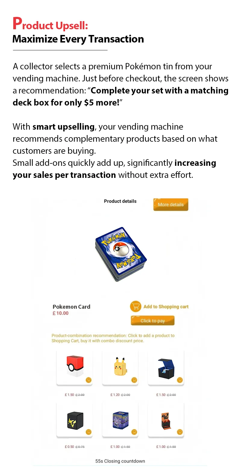 Pokémon Center Vending Machine | Full Touch Pokémon Card Dispenser maximize pokemon sales