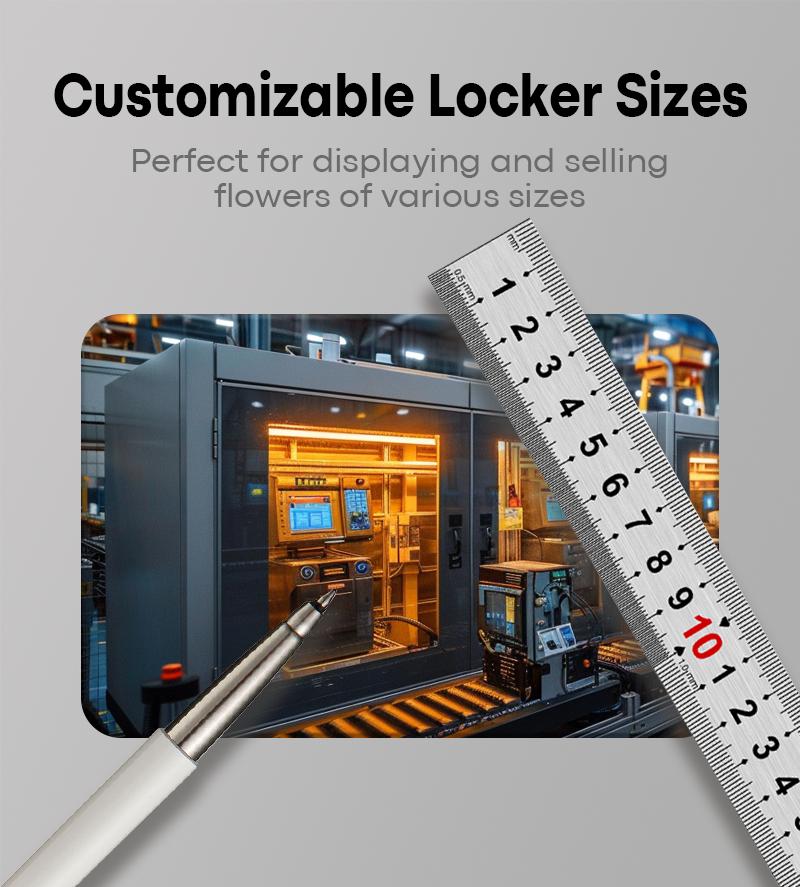 Outdoor Flower Vending Machine with Canopy Customized Lockers