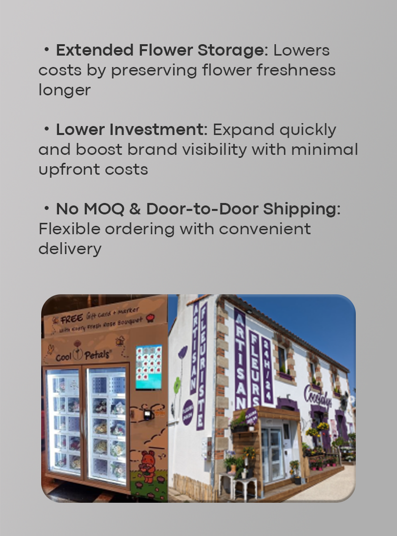 Refrigerated Bouquet Flower Vending Machine