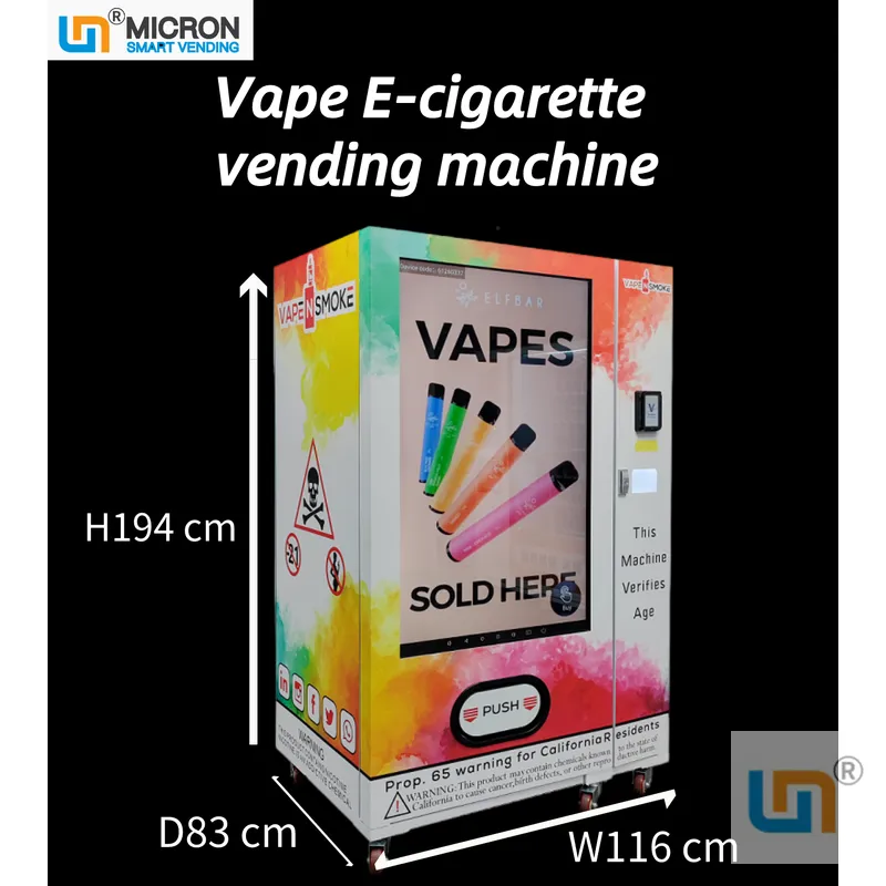 WEIMI 55inch touchsreen smart vape vending machine