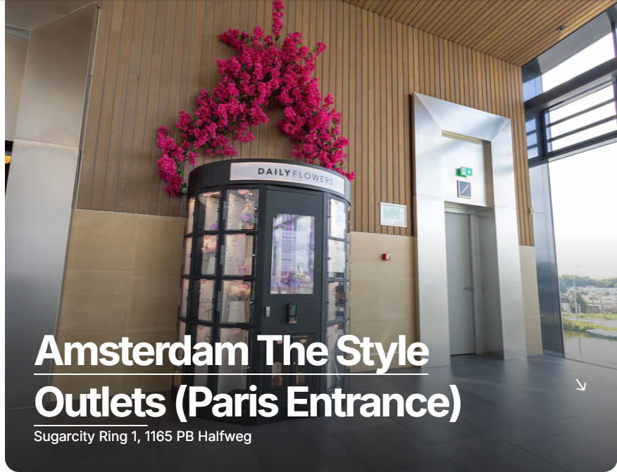 Custom Logo 24-Hour Flower Vending Machine in the Netherlands