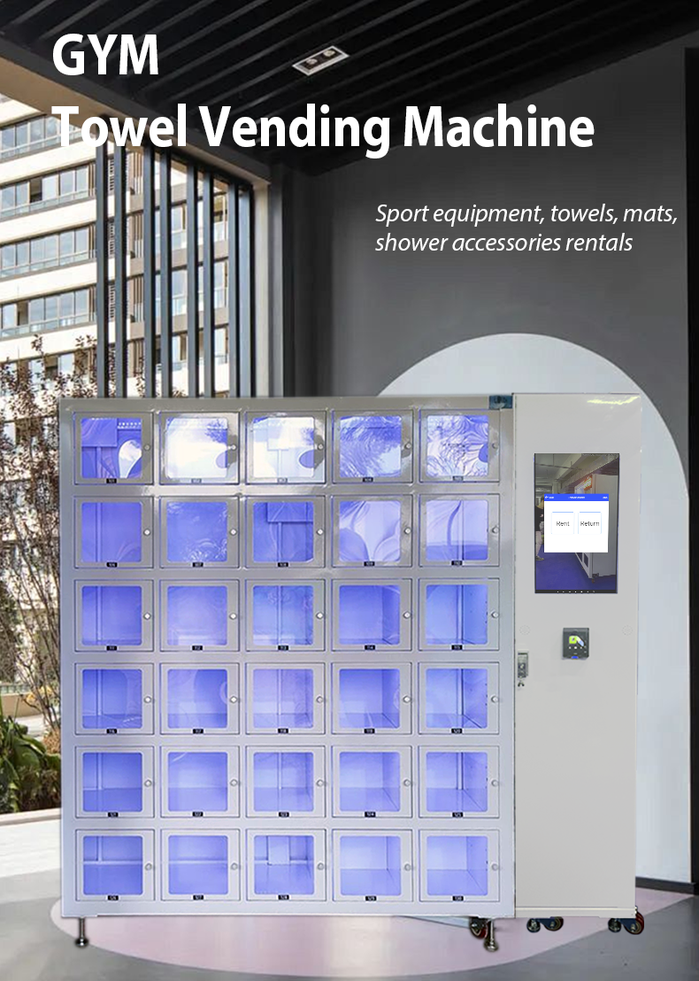 Gym Towel Vending Machine for Towel Storage and Management sport equipment rentals