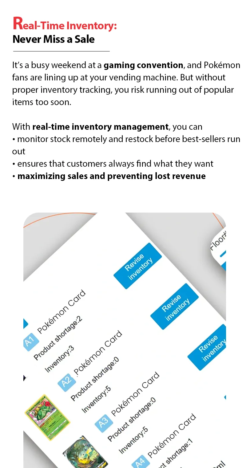 Custom Pokémon TCG Automated Retail Vending Machines