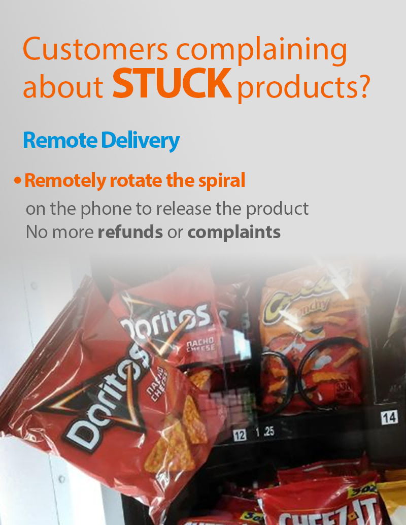 Big Capacity Smart Vending Machine for Snack Drink remote rotate the spiral