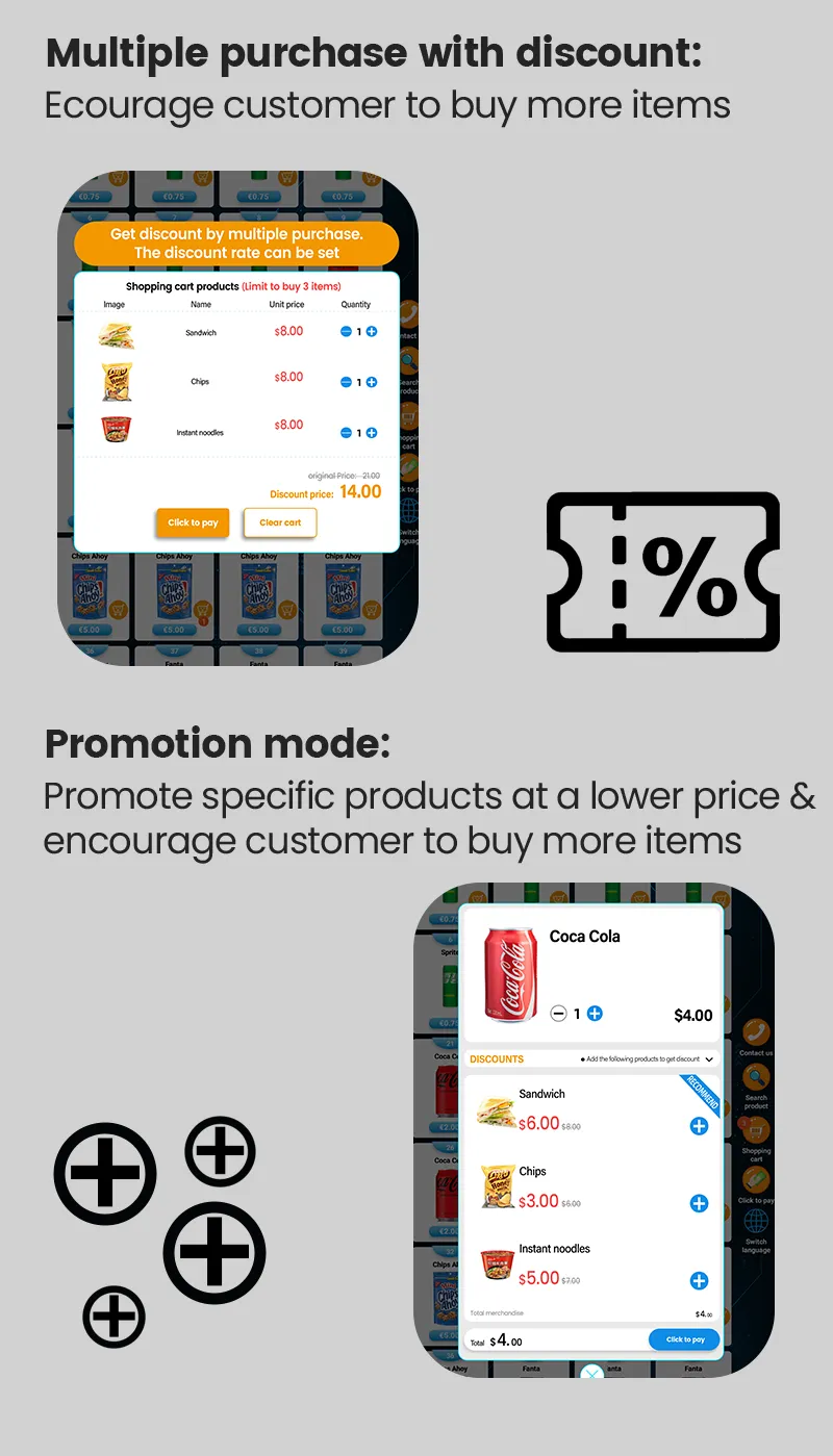Snack, Drink, Fresh Fruit & Glass Bottled Vending Machine boosts your vending sales