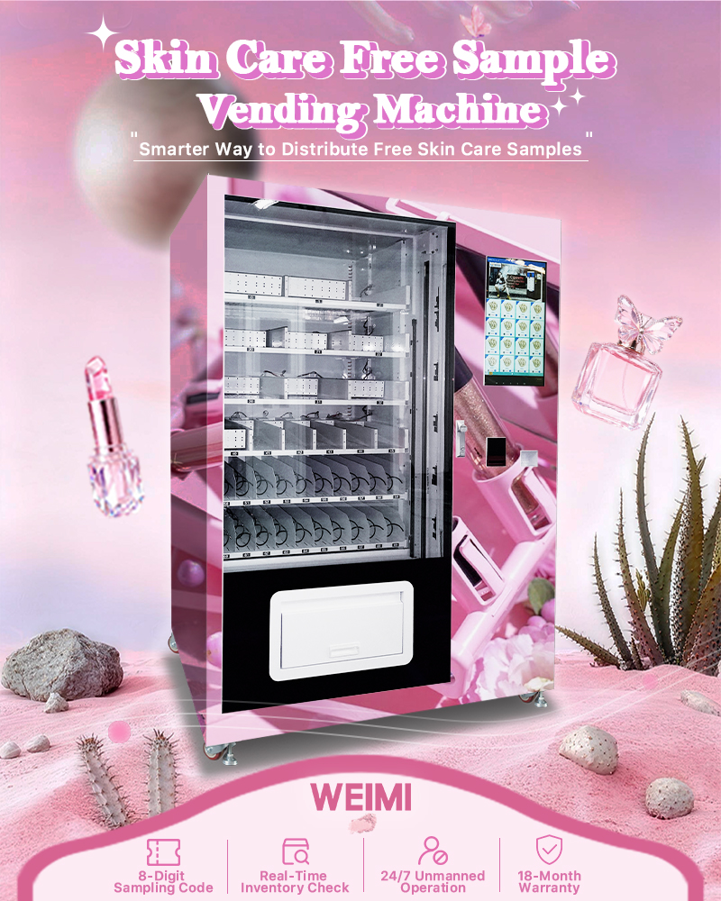 Skin Care Vending Machine with Free Sample Feature