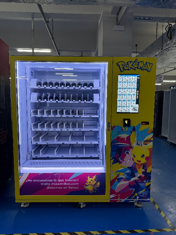 WEIMI Pokemen Vending Machine with Elevator Card Reader QR Code & Token  Payment Touchscreen Cloud-Based Management