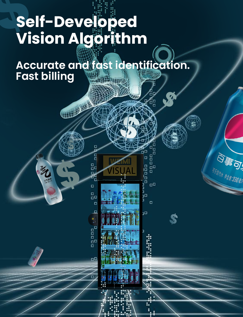 WEIMI AI Vending Fridge | 99.5% Accuracy Smart Retail