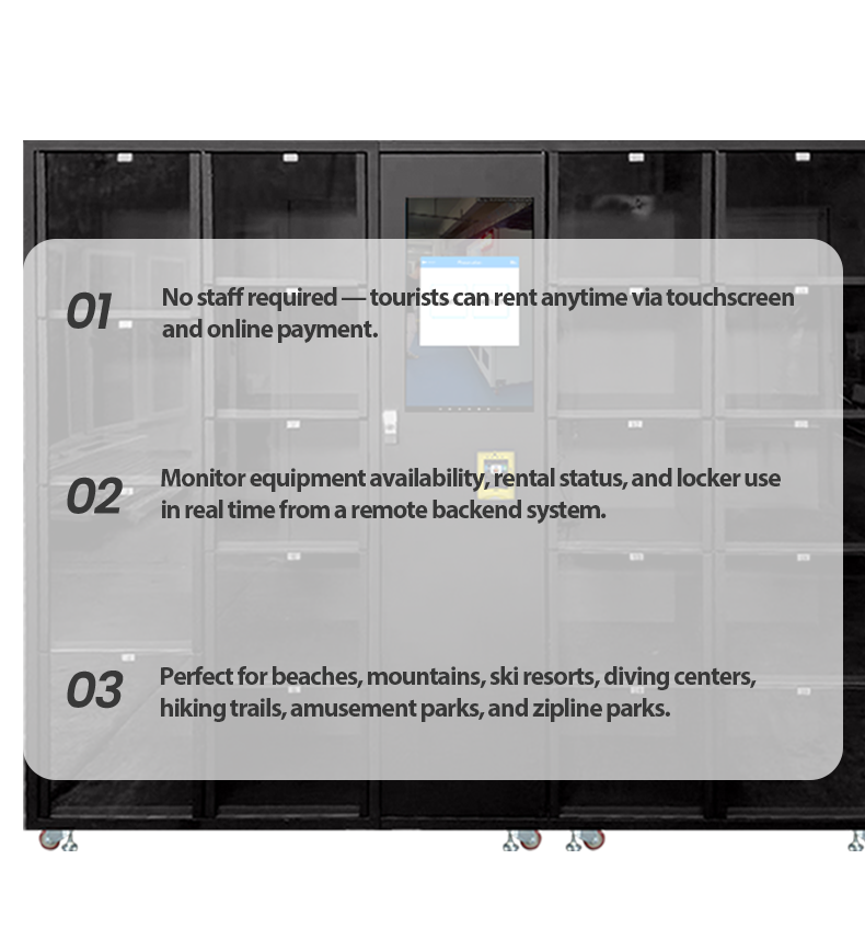 Action Camera GoPro Rentals Vending Machine with Card Reader For Vacation Destinations