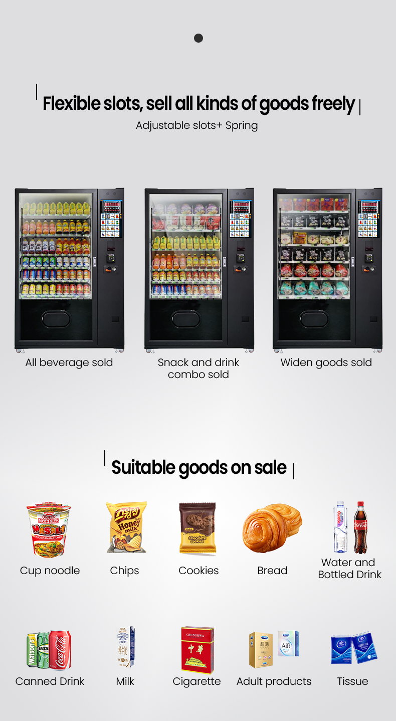 Free Sample Vending Machine with Customized Smart Back-end System for Branded Products