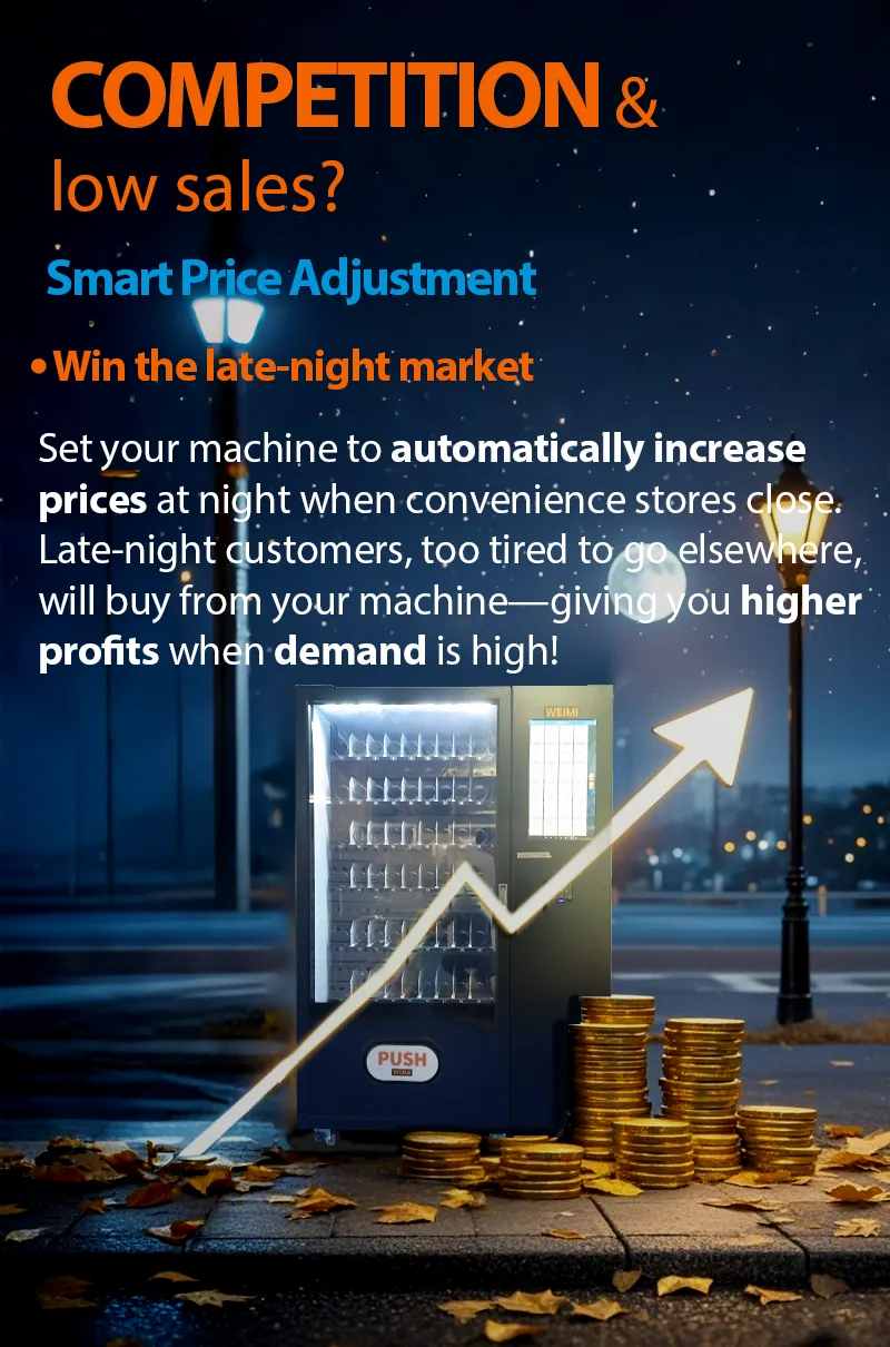 Big Capacity Smart Vending Machine for Snack Drink helps to compete with convenience stores