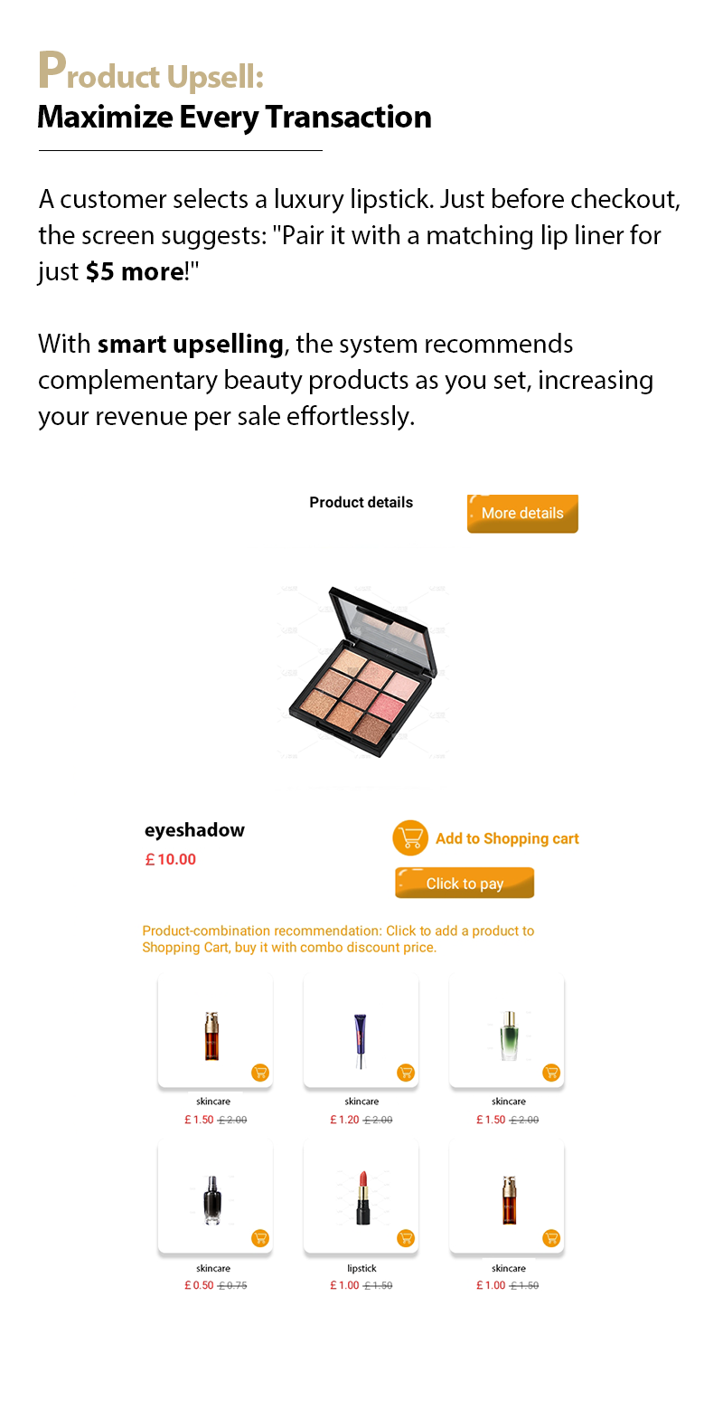 WEIMI Fashion Beauty Vending Machine for Eyelashes Lipstick Makeup maximize every transaction on your vending machine. with our smart upselling, the system recommends complementary beauty products as you set, increasing your revenue per sale effortlessly