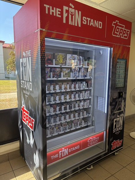 The FAN STAND topps Sports Cards Vending Machine