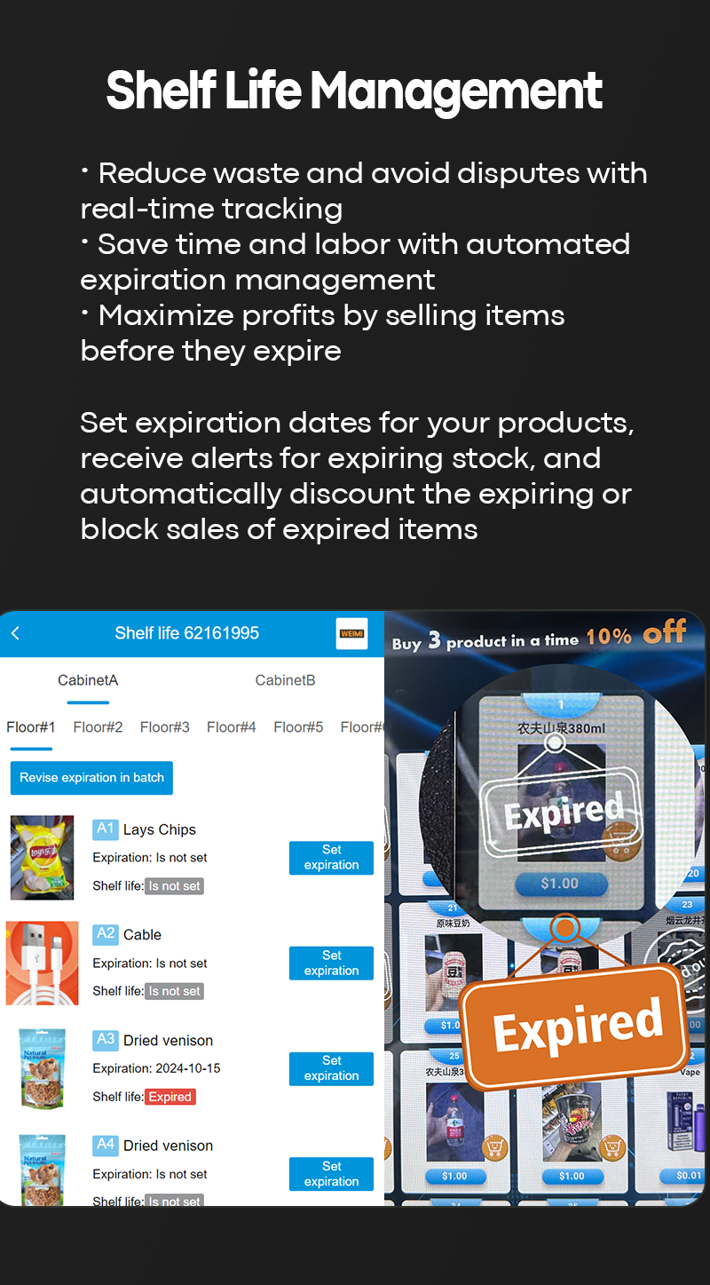 Snack Drink Vending Machine with Midtrans Solusi Payment Gateway Indonesia manage shelf life and reduce waste