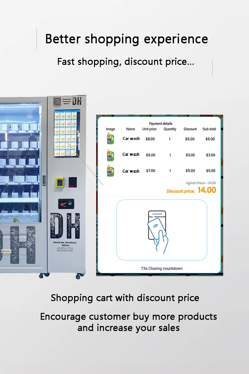 Outdoor High-Security Smart Car Wash Vending Machine for Wax and Polish