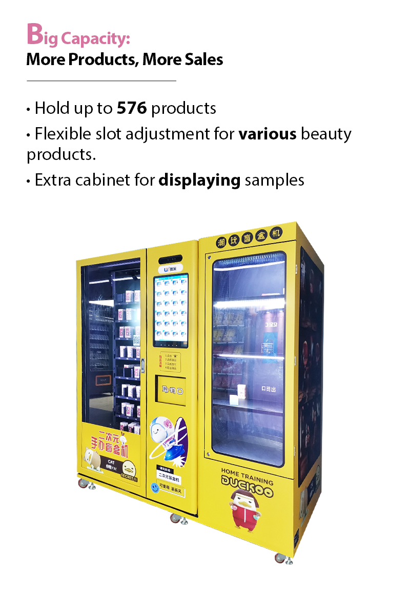 Cosmetic Lashes Barbie Vending Machine for Beauty Products big capacity for more sales