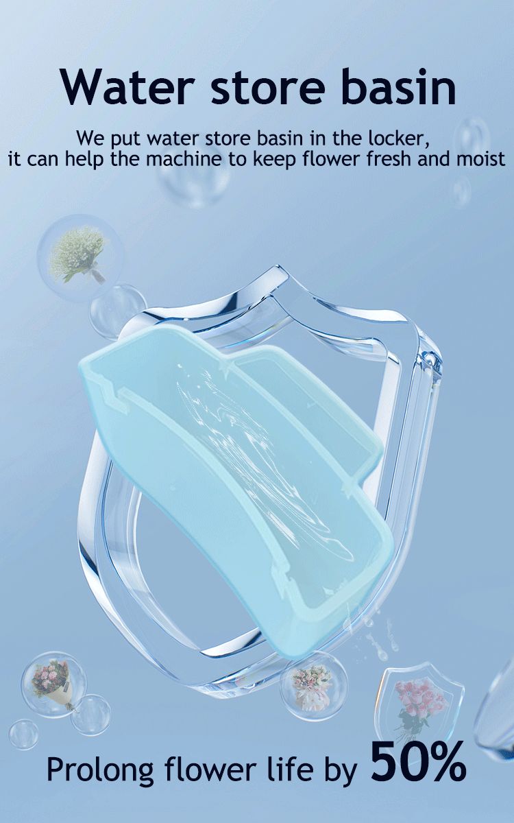 Refrigerated Locker Vending Machine Bouquet Flower Vending Machine water store basin prolongs flower life keep flower fresh