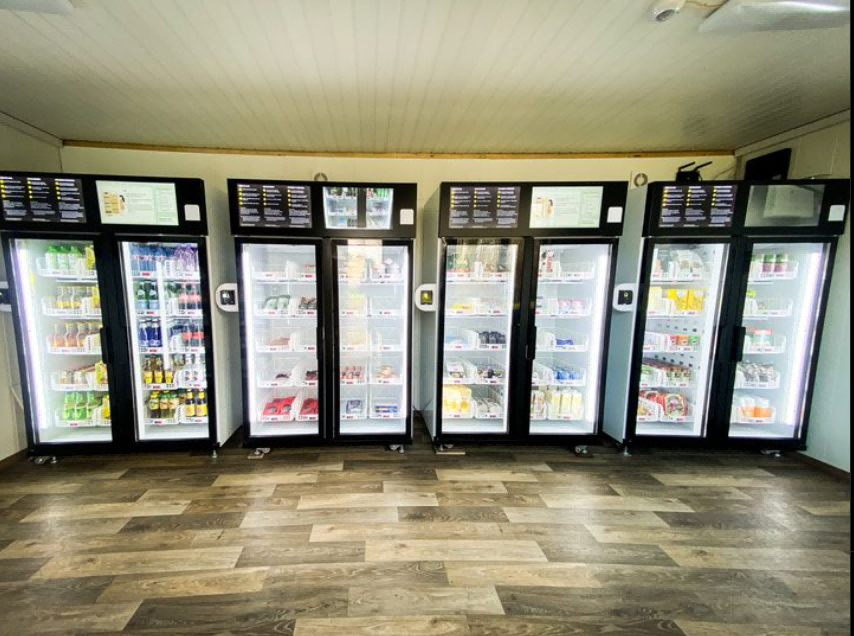 Container Store Vending Machine Unmanned Retail for Fresh Food Coffee Daily Necessities