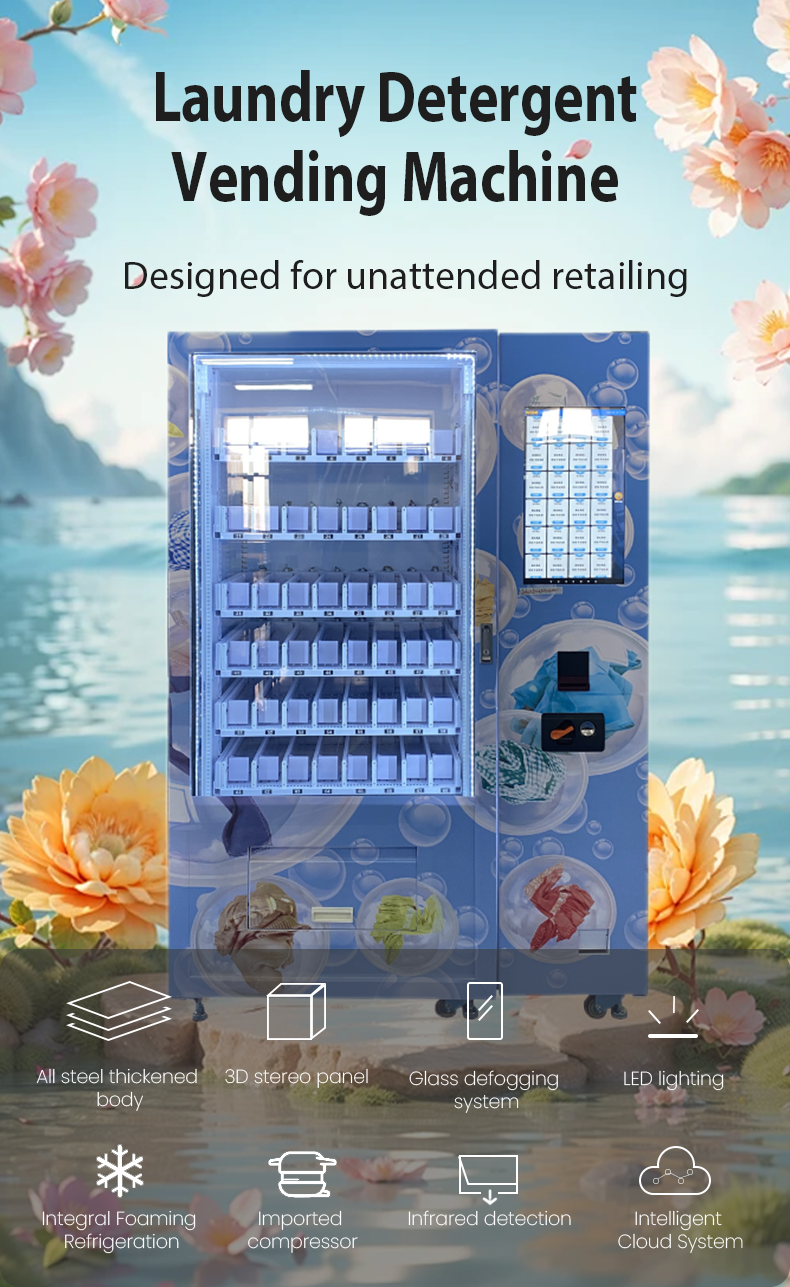 Big Capacity Big Capacity Laundry Detergent Vending Machine with Lift for Selling Washing Powder Soap