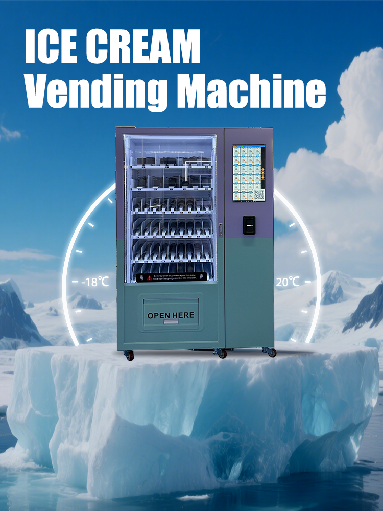 -18℃ Automatic Ice Cream Vending Machines for Retail