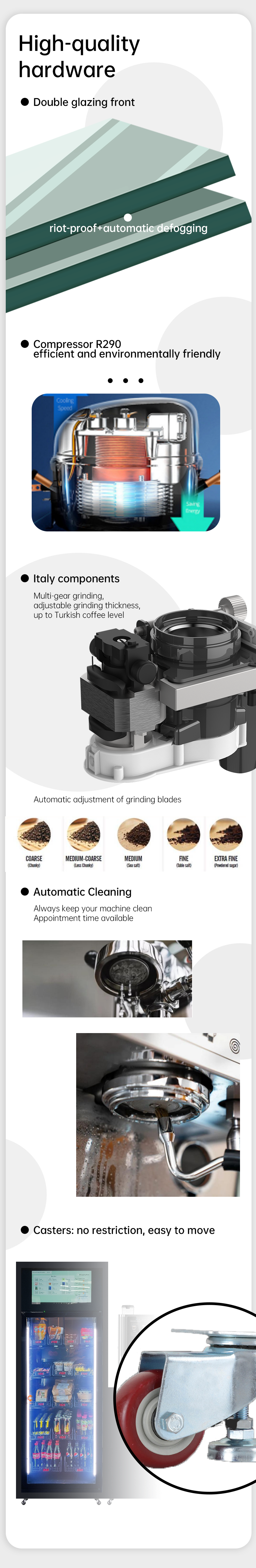 Container Store Vending Machine Unmanned Retail for Fresh Food Coffee Daily Necessities