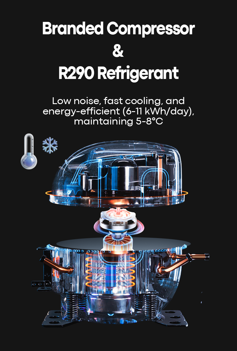 Snack and Drink Vending Machine branded compressor r290 refrigerant