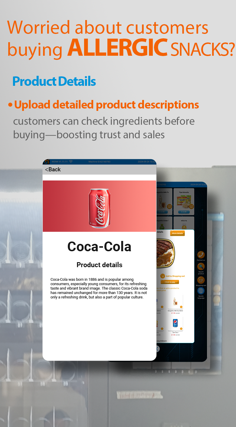 Big Capacity Smart Vending Machine for Snack Drink boosting trust and sales
