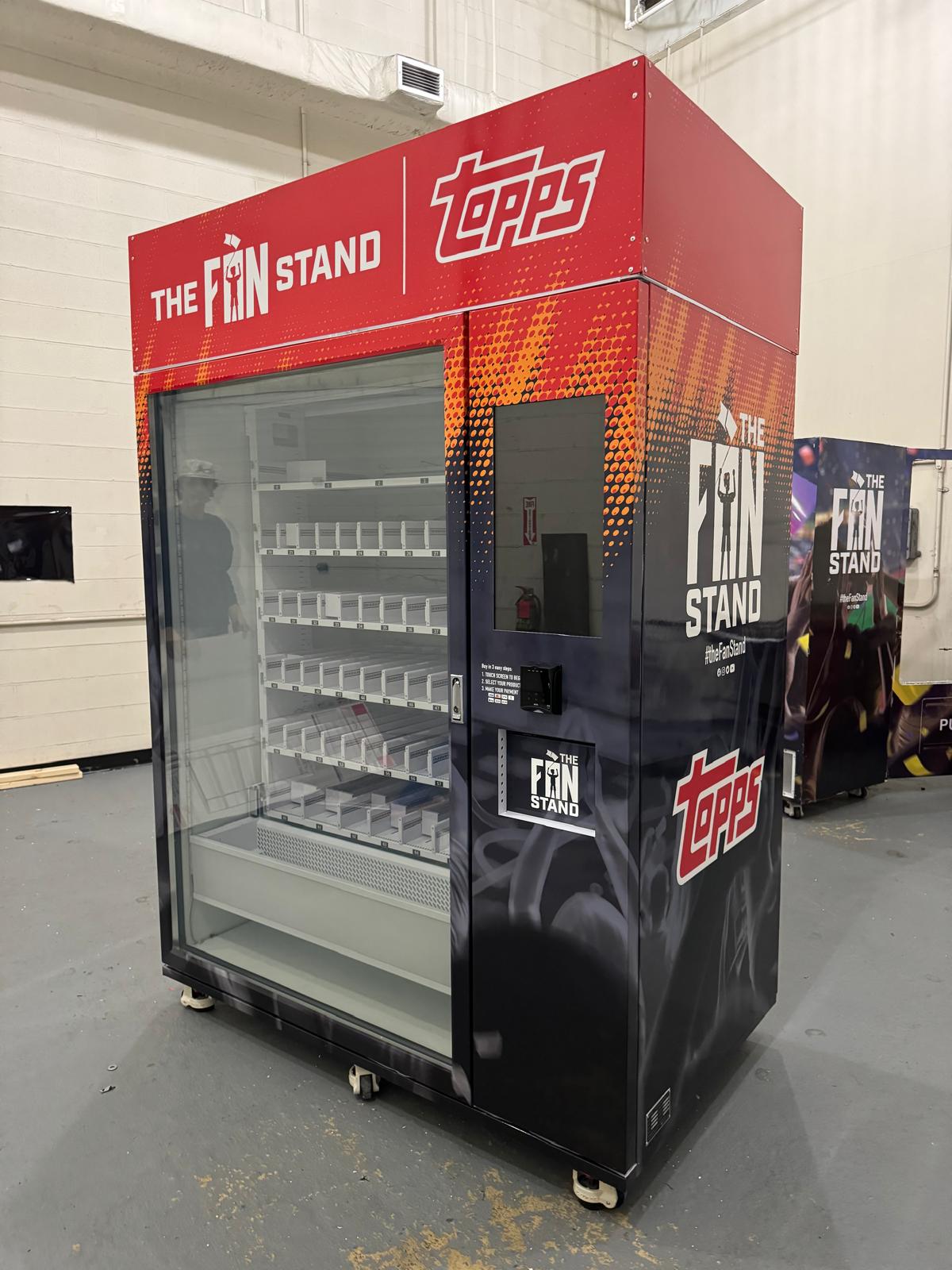 The FAN STAND topps Sports Cards Vending Machine