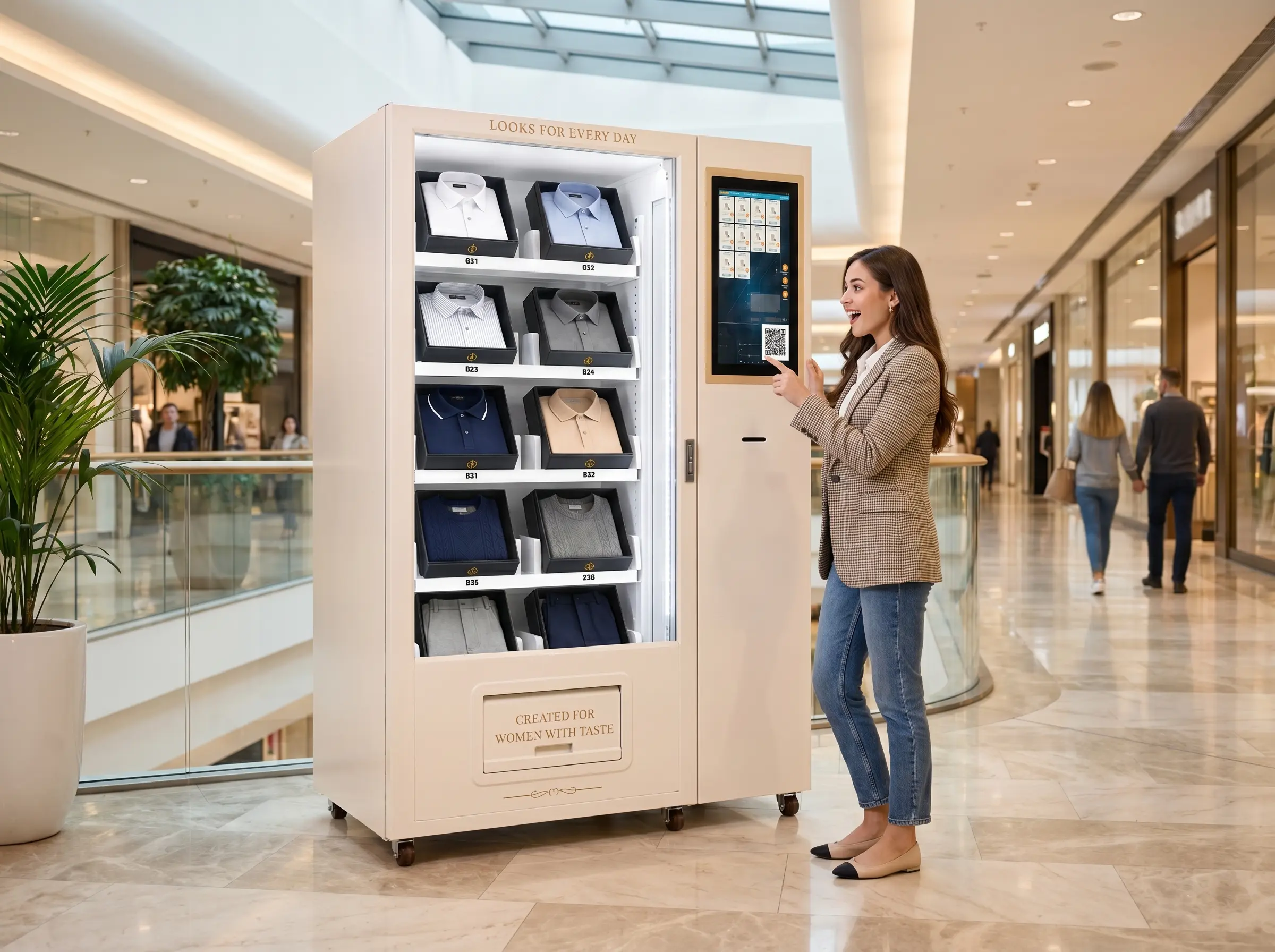 technical specifications of Women's T-Shirt Vending Machine for Sale
