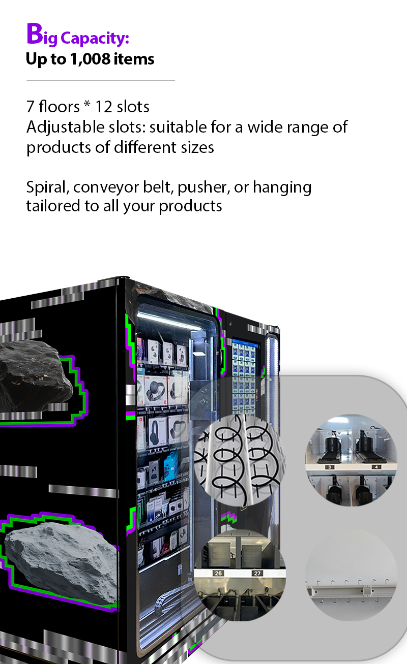 Big Capacity Vending Machines for Electronics 3C Products for Stations