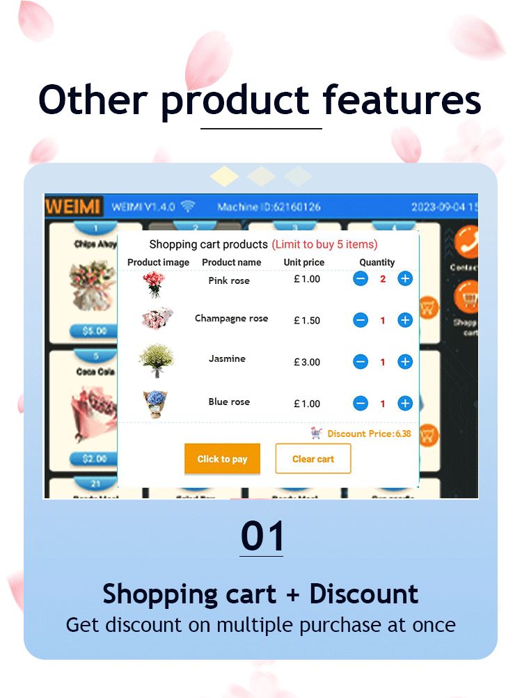 Refrigerated Locker Vending Machine Bouquet Flower Vending Machine get discount on multiple purchase in one transaction