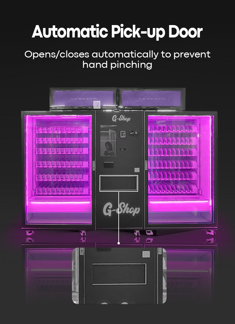 Snack and Drink Vending Machine automatic pick up door