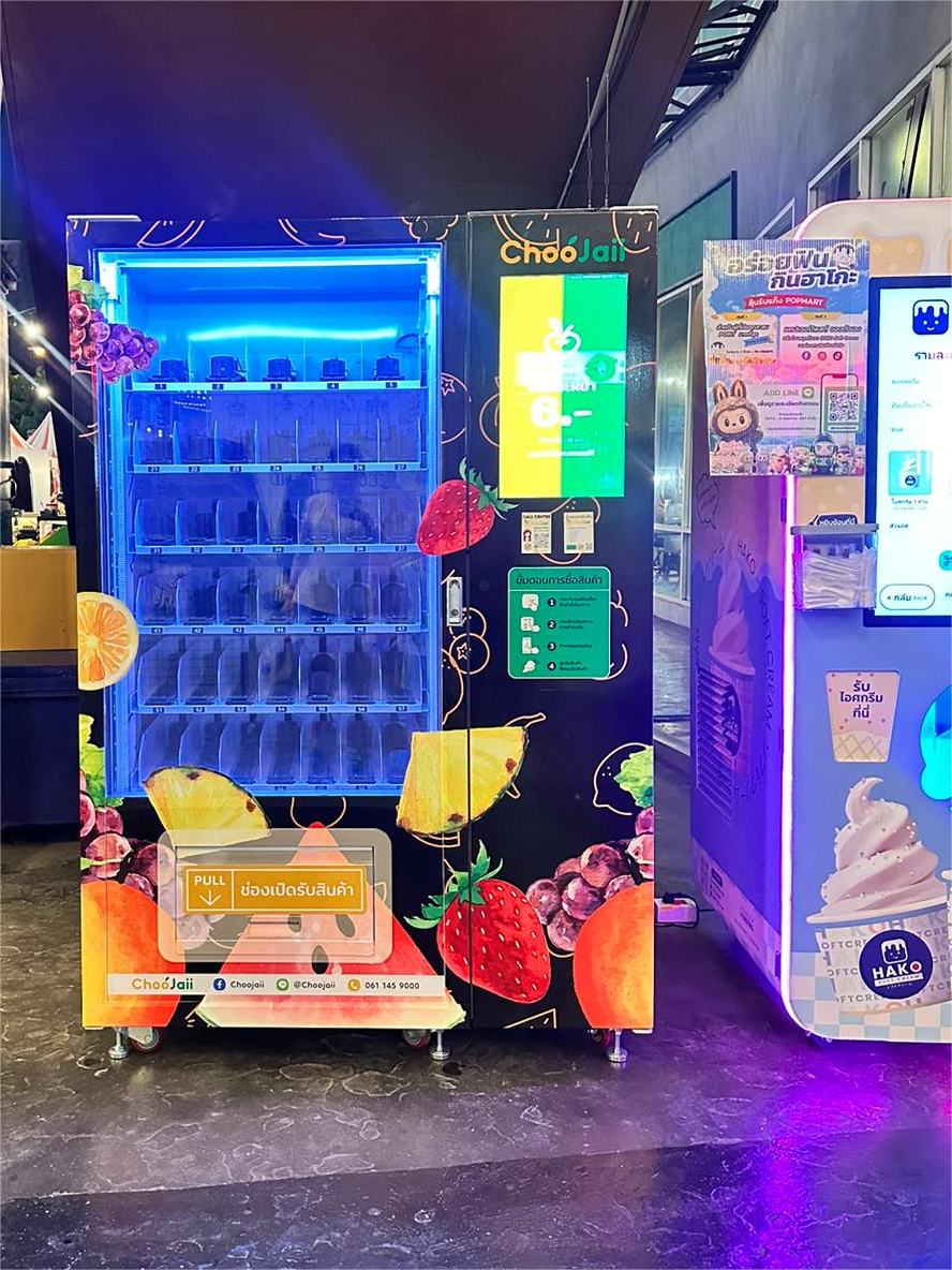 Fresh Salad Fruit Desserts Vending Machine with Pusher Slots Card Reader for Dining Hall Shopping Mall in USA
