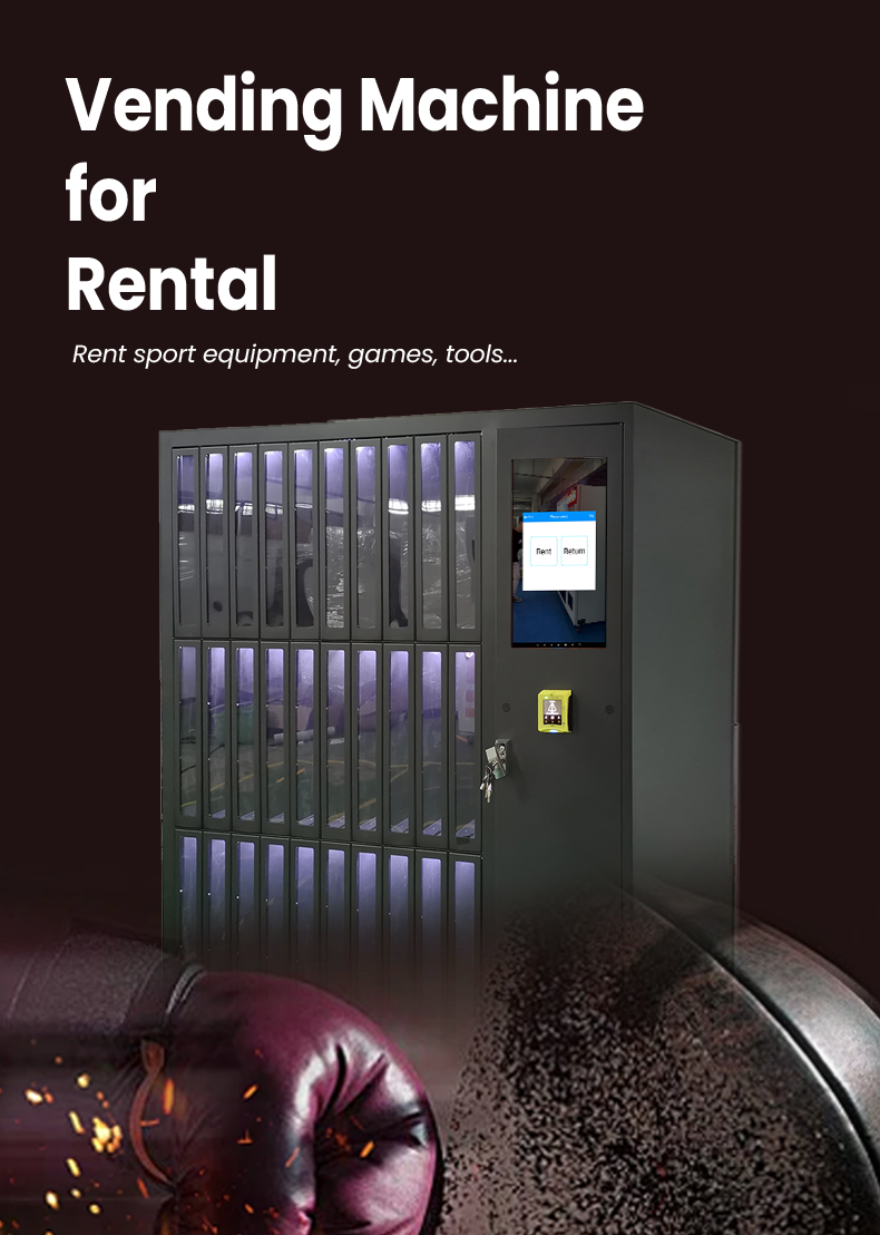 Gym Boxing Equipment Vending Machine with Rental System Card Reader Customized Lockers