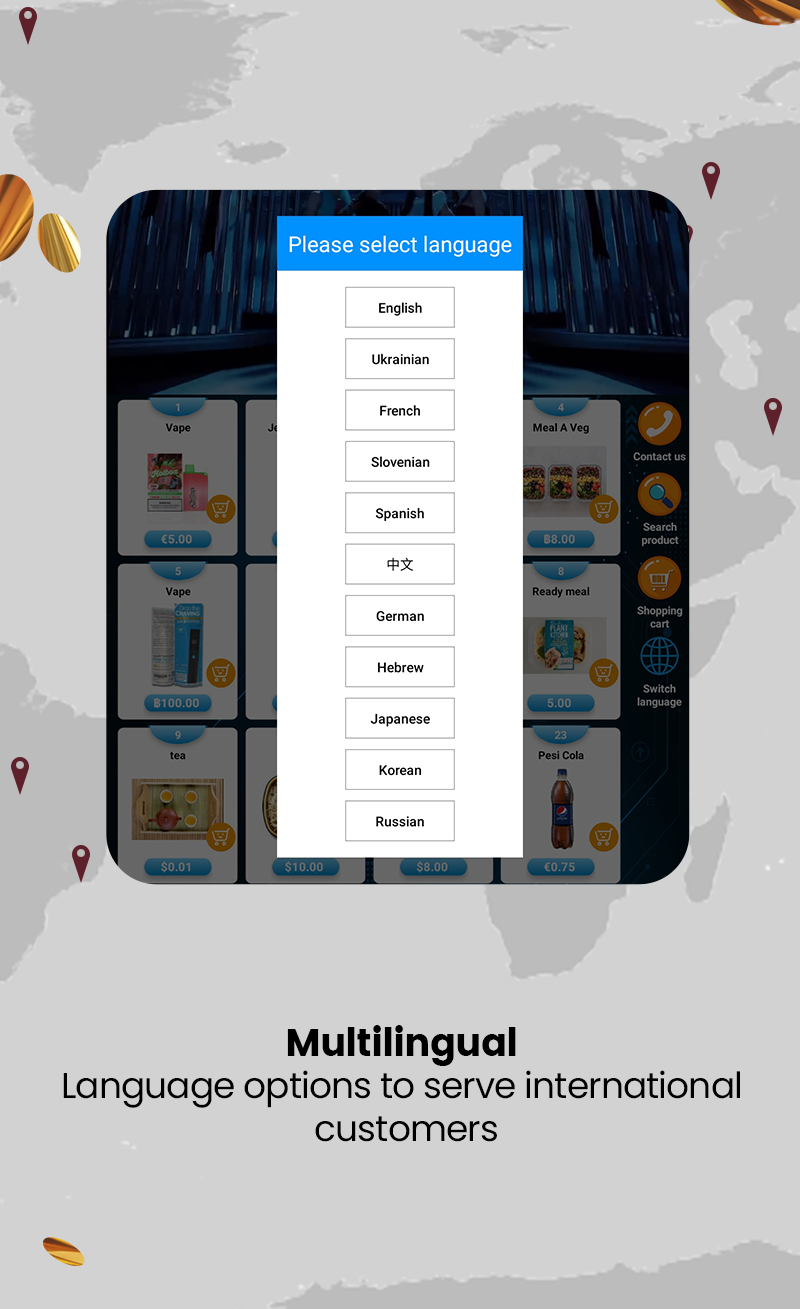 fantastic mystery box vending machine supports custom language